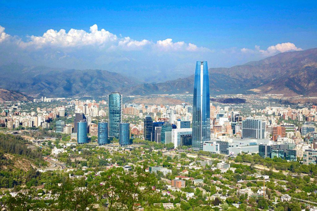 Dzielnica biznesowa w Santiago de Chile